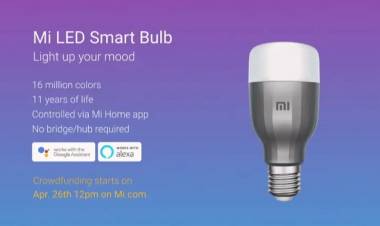 Mi LED Smart Bulb Launched in India, Will Go Up for Crowdfunding on Friday 